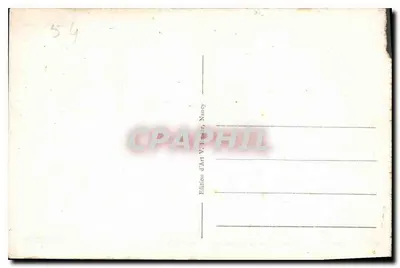 Nancy — Katedra Bonsecours — widok budynku z frontonowym dzwonnikiem i kolumnadami, wydawca V. Léauff, n° 455 — Rewers