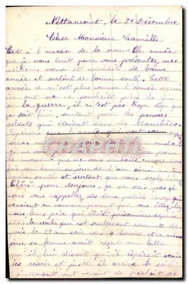 Buquê de flores — Boa Ano — Dix Paris 2113 — Verso