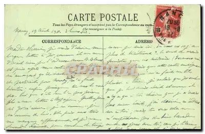 NANCY — Katedra św. Epwra, Absydę — LL De Maudras — Rewers