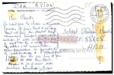 Bagnères-de-Bigorre — Vista geral — Édition Cluigany — Verso