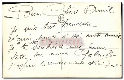 Duas jovens mulheres — 'Bom Ano' — EK° 202 — Verso