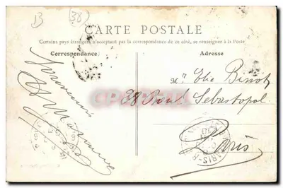 Grenoble — Ponte da Porta da França, o Isère e o Casque de Néron — C. Ballert, Grenoble (n°109) — Verso