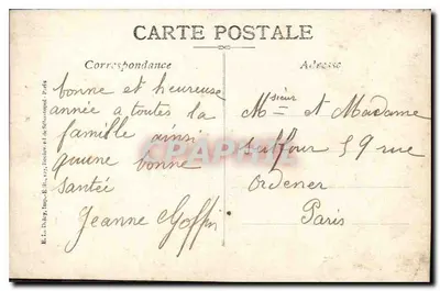 Młoda kobieta z kwiatowym naczyniem — E. Le Doly, Wyd. E. Le Doly, 127, Rue de Sèvres, Paryż — n° 2026 — Rewers