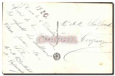 Miłośnicy — dekor kwiatowy — wydawca Van Noyer n°3066 — Rewers