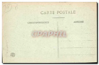Grenoble — O Palácio de Justiça (antigo Castelo dos Duques) e a Estátua de Bayard — E R — Verso