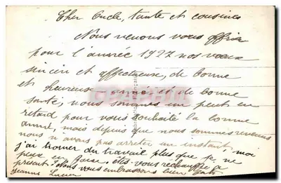 Jovem mulher com cabelos cacheados — com buquê de rosas — B. Blunt, Paris, n° 366 — Verso