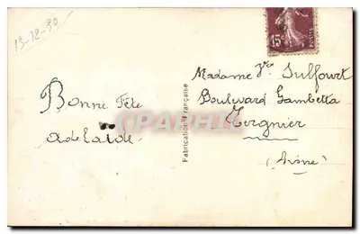 Młoda kobieta — z różą — wydawca Léopold Léon, nr 535 — Rewers
