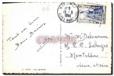 Nice — Widok ogólny — L. Gilletta et Cie, wydawca, n° 06 — Rewers