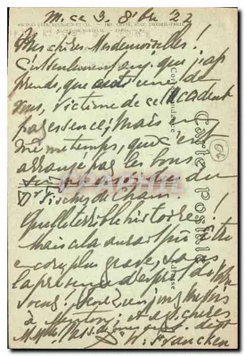 Menton — Ogólny widok, wykonany między oliwkami — J.H. Fot. — Rewers