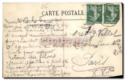 Monte-Carlo — Widok na Morze w kierunku Roquebrune — LL — Rewers