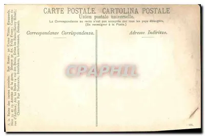 Menton — Grotta Baussi Rossi — Uniwersalna Poczta Międzynarodowa — Rewers