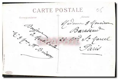 Monte-Carlo — O Casino e os Jardins — Edição G. Notté, n°788 — Verso