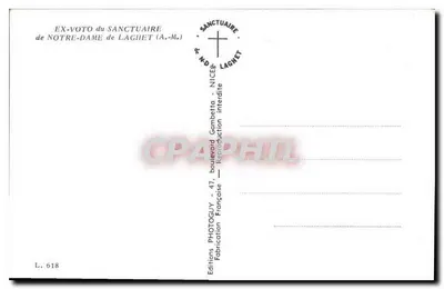 Statek w sztormie — Najświętsza Maryja z LAGHET — Editions PHOTOGUY — Rewers