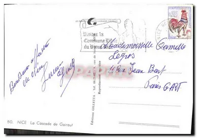 De Waterval van Gairaut — Nizza — Uitgaven GILLETTE, n°50 — Achterkant