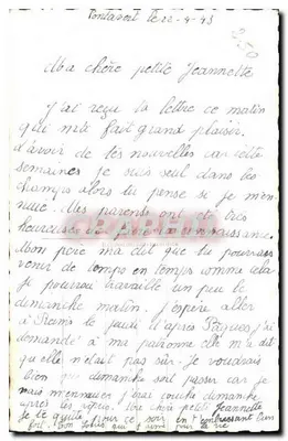Młody para zakochana — romantyczna scena — wydawca PF, n° 766 — Rewers