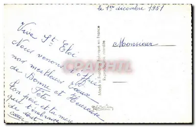 Młody mężczyzna z koszykiem róż — St. Eloi — wydawca St. Eloi — Rewers