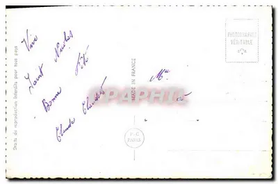 Mulher sorridente — com buquê de flores — P-C Paris n°6850 — Verso