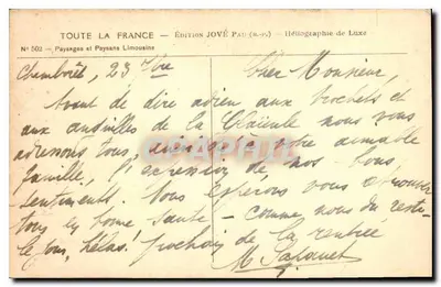 Chambord — Droga do pożegnania z prochami i andouillés z Kasztanowca — wyd. JOVÉ PAU (R.P.P.) — Rewers