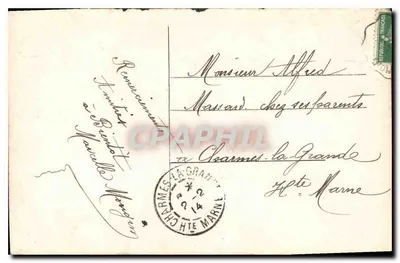Femme avec bouquet — Gage d'Affection — Felis n°8014 — Verso