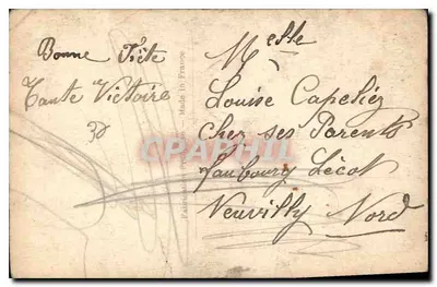 Joven mujer sonriente — con rosas y flores — M. BARBIS C. n°256 — Reverso