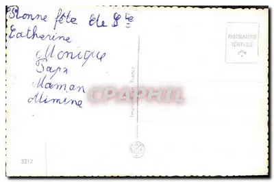Casal jovem — Santa Catarina — Impressora Nogès, França, n°3212 — Verso