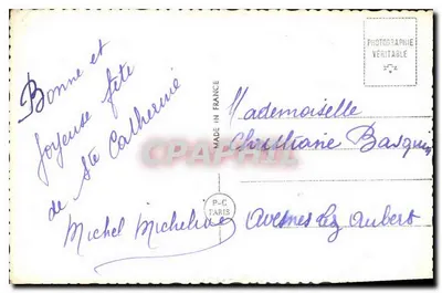 Uśmiechnięta młoda kobieta — motyw róż — CP CATHERINE n°6809 — Rewers