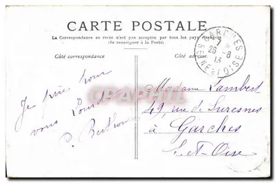 Lourdes — La Aparición — Editor no visible — Reverso