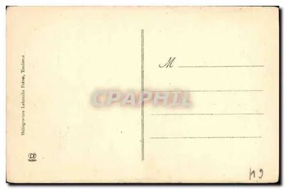 Eaux-Chaudes — Vista aérea y camino hacia Gabas — Héliogravure Labouche Frères, Toulouse, n° 4419 — Reverso