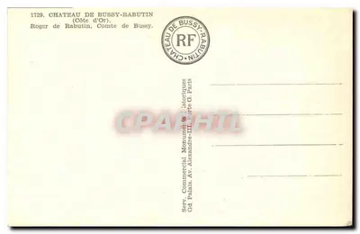 Roger de Rabutin, Conde de Bussy — Castillo de Bussy-Rabutin, Côte d'Or — Serv. Commercial Monuments Historiques, Paris — Reverso