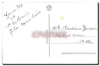 Casal apaixonado — decoração floral e borboletas — editor IMI, n° 318 — Verso