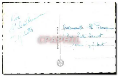 Jovem mulher sorridente — com buquê de rosas — editor RAY MOYER n° 3689 — Verso