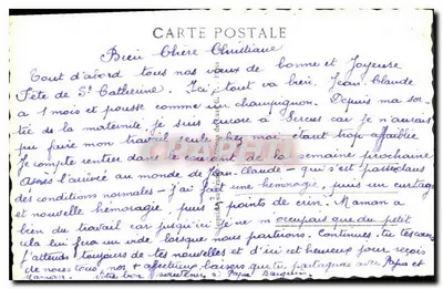 Para zakochana — dekor z błękitnych kwiatów i różowego sznurka — GP La Roch 180 — Rewers