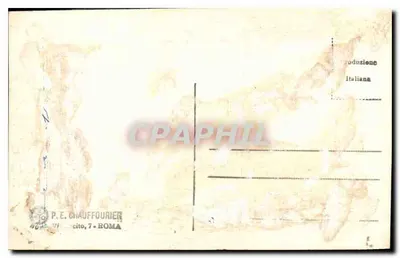Estátua de Hércules — Museu Vaticano — editor P.E. Chauffourier — Verso