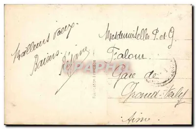 Jeune femme en fourrure — Bonne Année — Léo 431 — Rewers