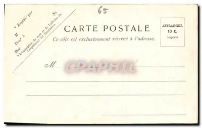 Lourdes — Vista Geral tirada do Pic du Jer — A. Paris — Verso