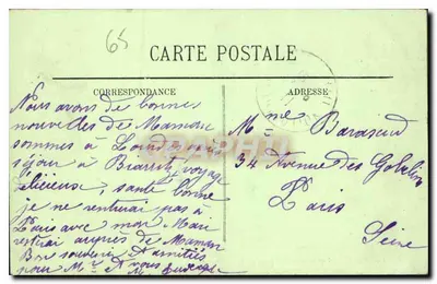 Lourdes — panoramiczny widok z Petit Jer — LL. — Rewers