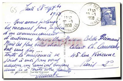 Gavarnie — Widok na Cirque — wydawca Réal-Photo, nr 136 — Rewers