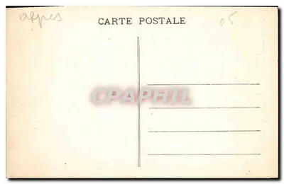 O Pas de la Reissole — Vale do Ubaye — Estrada de La Condamine a Saint-Paul — Nlle Joubert, editor, Gap — Verso