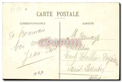 Beauvais - Estatua de Jeanne Hachette - N.G. — Reverso