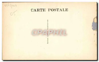 Antike Ansichtskarte Eingang zu den Daluis-Schluchten — Das Gesicht der Frau — Route des Alpes — n°3998 — Édition Paul Toulé-de-Var — Rückseite