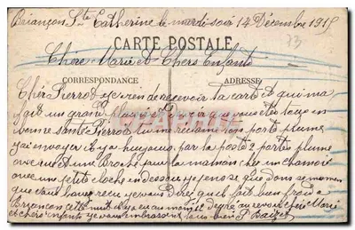 As Alpes — O Vallon dos Etançons e a Cadeia da Meije — V. Fournier, editor Gap, n°1694 — Verso