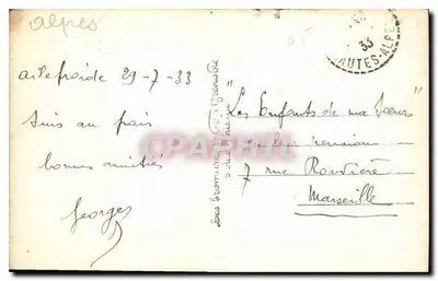 Les Écrins — Zasnieżona góra — wydawca nieznany, n° 8403.3 — Rewers
