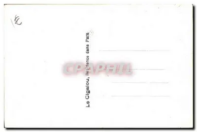 Le Cigalou, Rezydencja w Parku — Wydawca nieznany, numer serii nieczytelny — Rewers