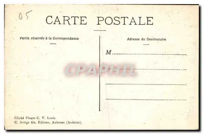 Sul plateau di Parigi — Catena della Meije — Cliché Piaget C. V. Louis — Verso
