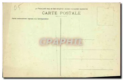 Posto e cume do Grand Aréa (alt. 2910 m.) — Massif do Pelvoux — Barre dos Écrins (alt. 4103 m.) — Cliché Brutinel, Monétier-les-Bains — Verso