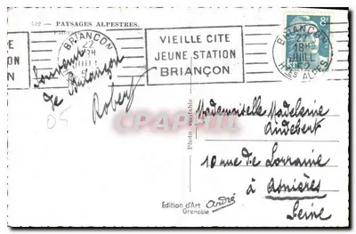 Stara Cytadela - Młoda Stacja Briançon — Wydawnictwo Sztuki Grenoble, nr 012 — Rewers