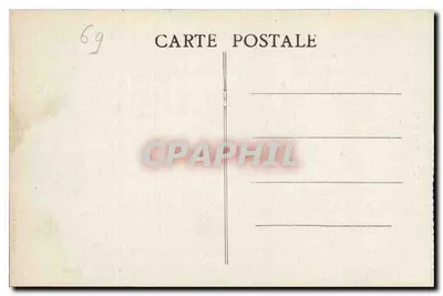 LYON — O Ponte da Guillotière e Fourvière — Editor: C. P. A. (n° 409) — Verso