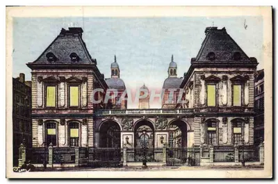 LYON (Rhône) — City Hall — Facade and Place de la Comédie — Back