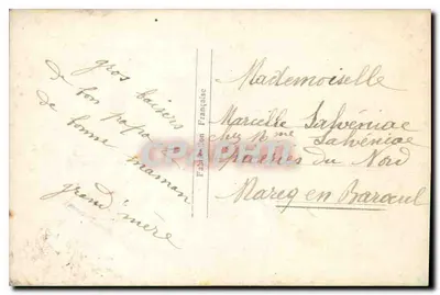 Jovem mulher em vestido oriental — sob cerejeiras em flor — n° 4457 — Verso