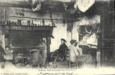 Interior nos Landes (Lou Pächedeûy) — Engorda de bois — F. Bernéde, fot. Arjuzanx (Landes)